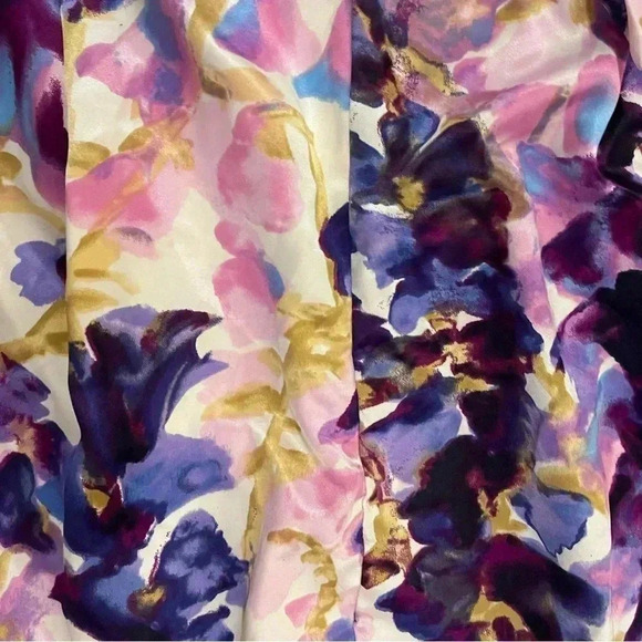 Vintage City Triangles spaghetti strap mini dress abstract floral 7/8 90’s - Picture 14 of 14